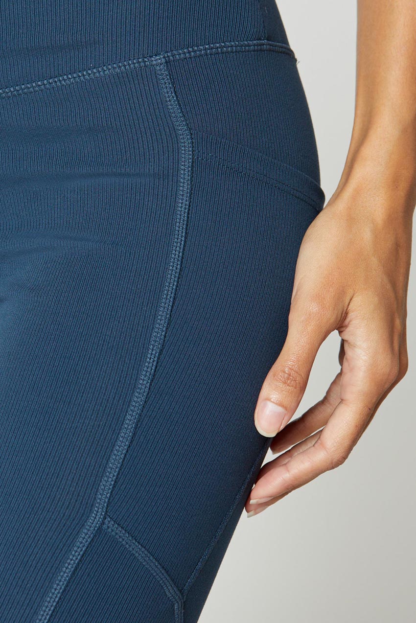 Remy Recycled High-Waisted Ribbed 7/8 Legging