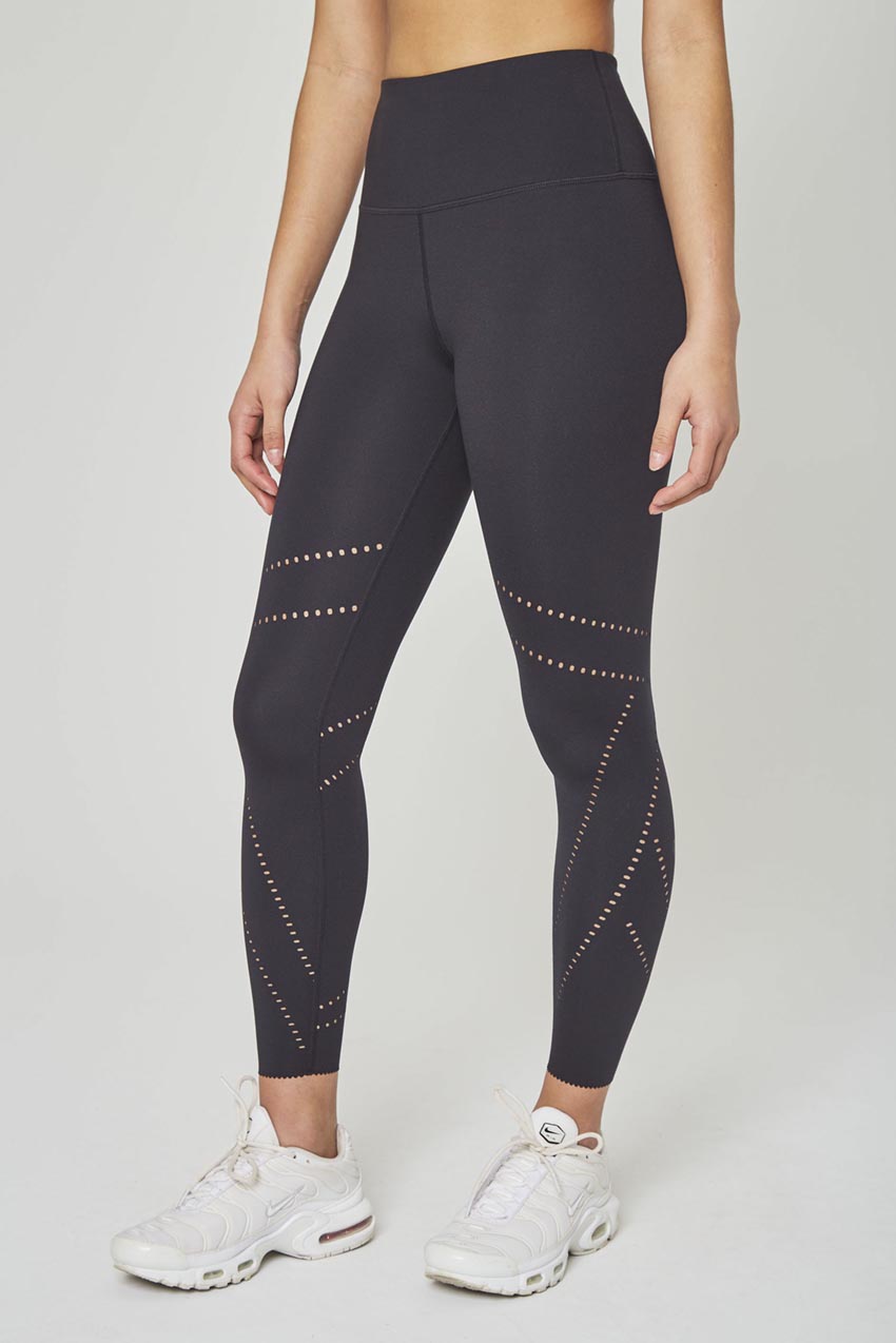 Raelynn Pursuit Recycled High-Waisted Perforated 7/8 Legging