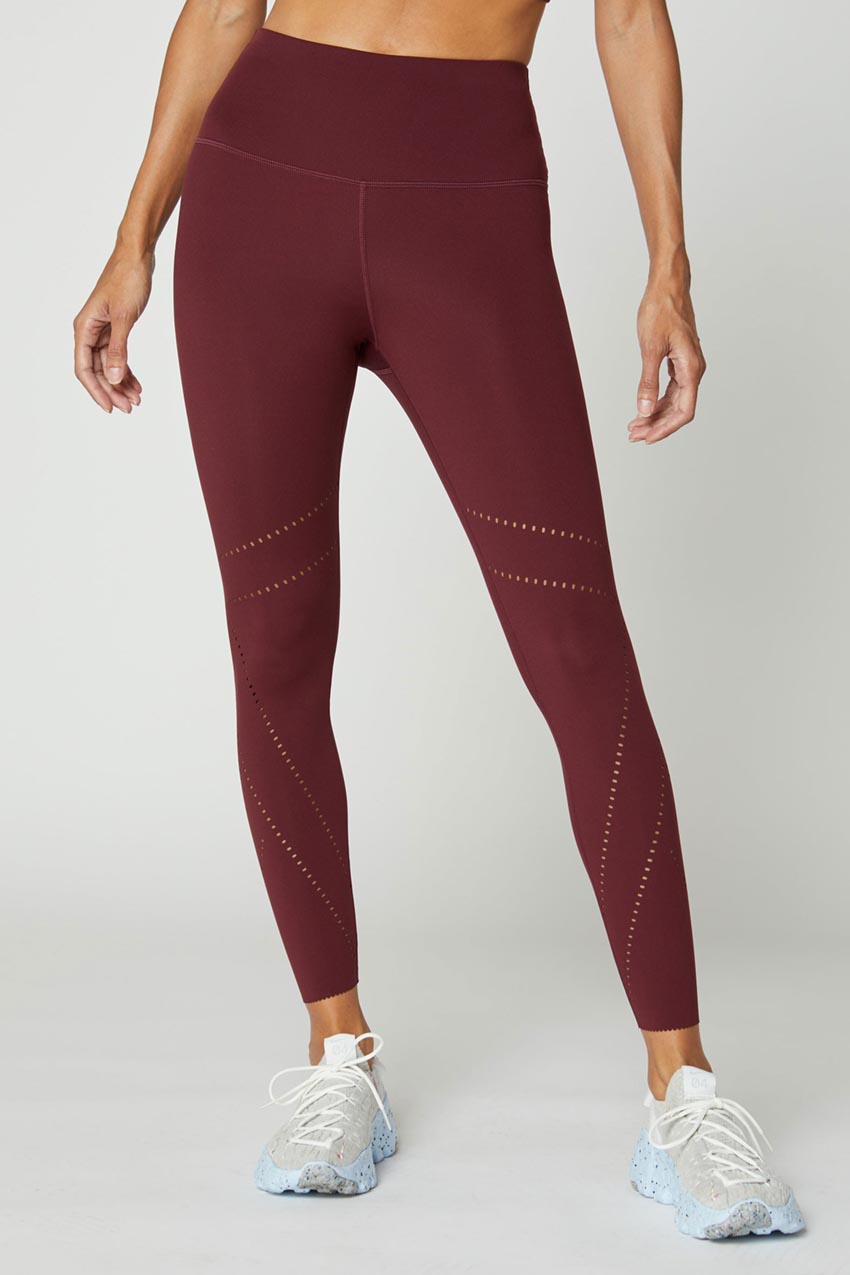 Raelynn Pursuit High-Waisted Perforated 7/8 Legging