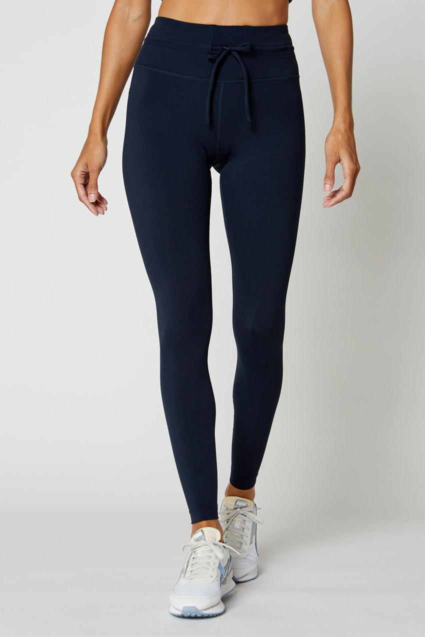 Liliana Vital High-Waisted Full-Length Waistband Drawcord Legging