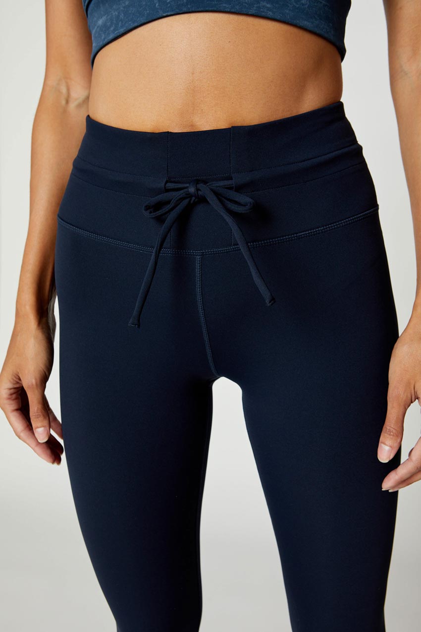 Liliana Vital High-Waisted Full-Length Waistband Drawcord Legging