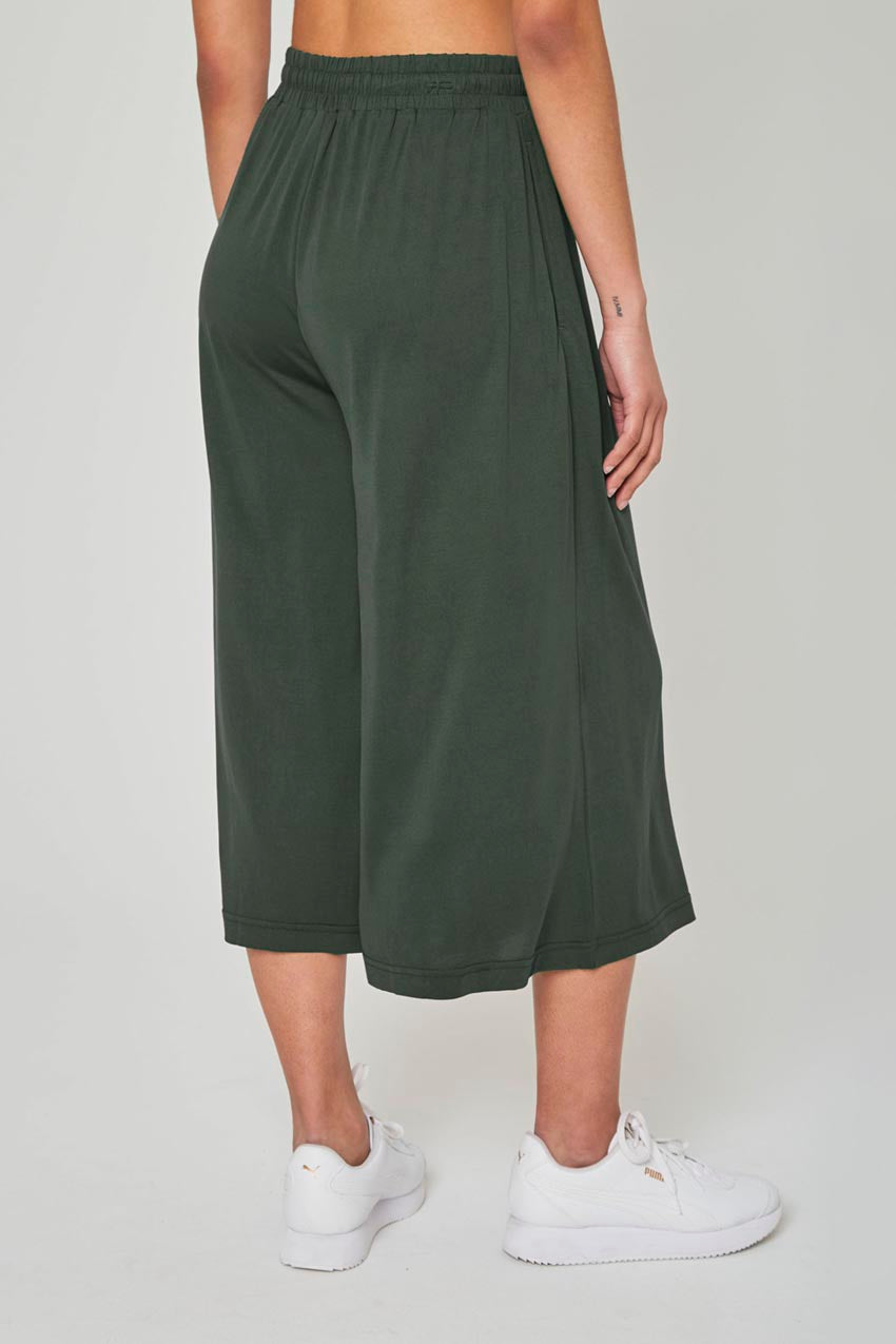Maeve Modal Wide Leg Cropped Pant