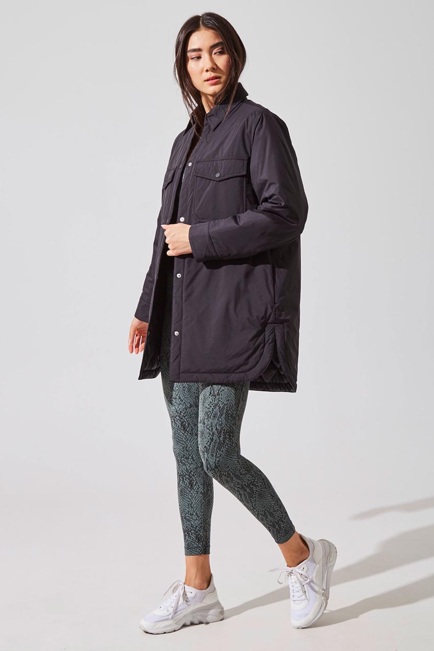 Hazel Oversized Woven Shirt Jacket