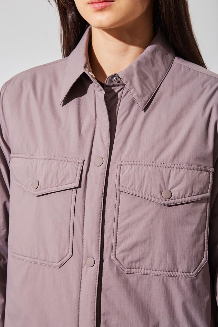Hazel Oversized Woven Shirt Jacket