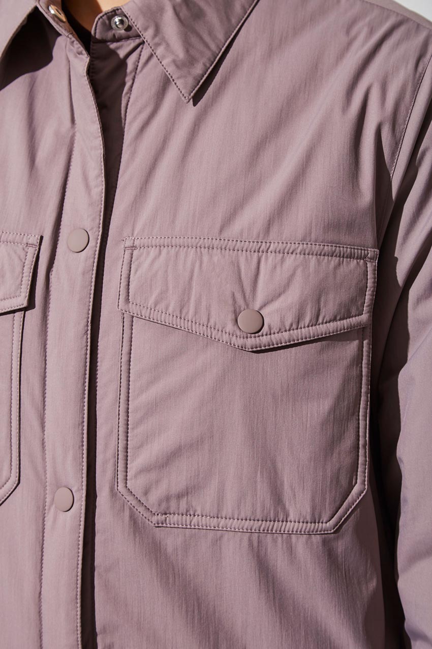 Hazel Oversized Woven Shirt Jacket