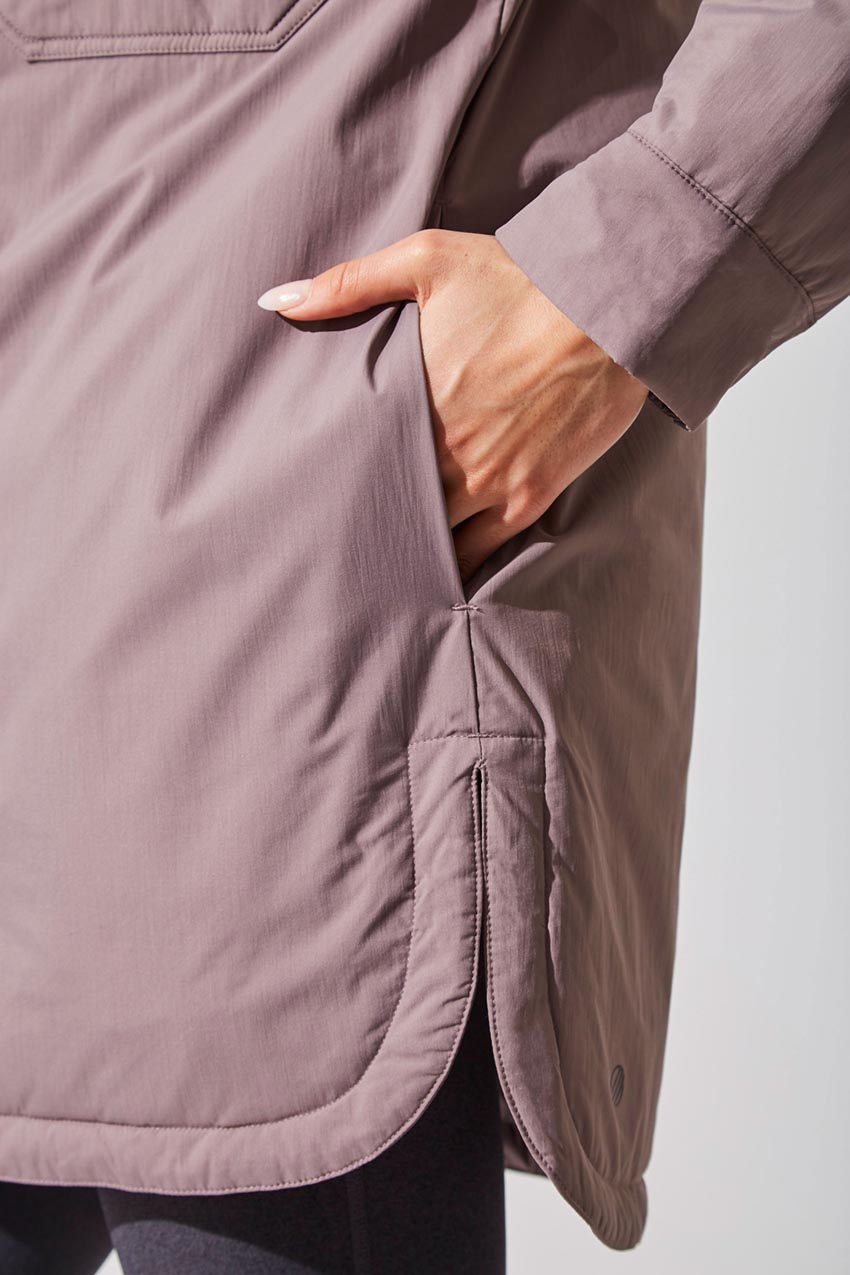Hazel Oversized Woven Shirt Jacket