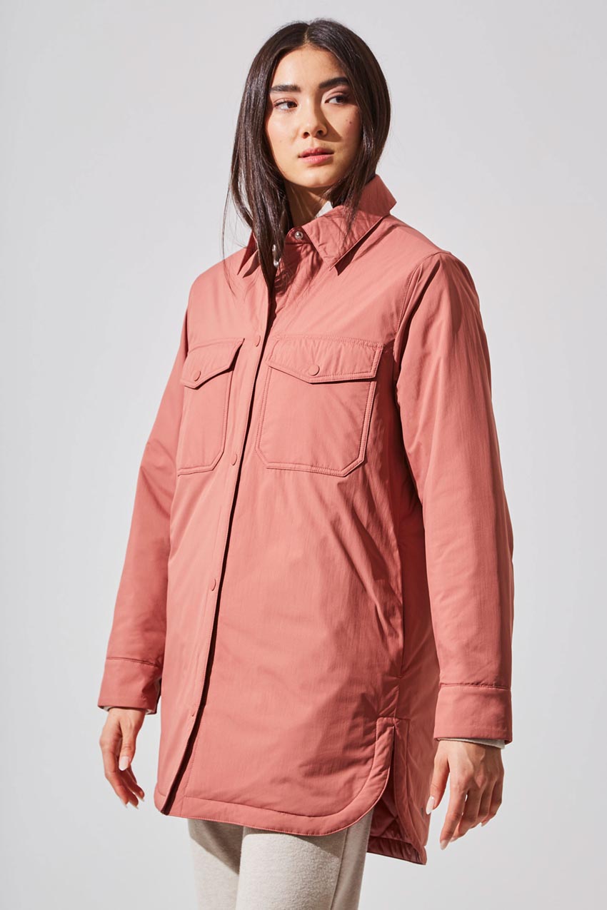 Hazel Oversized Woven Shirt Jacket