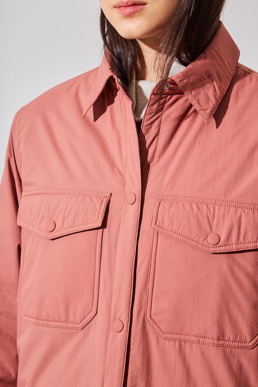 Hazel Oversized Woven Shirt Jacket