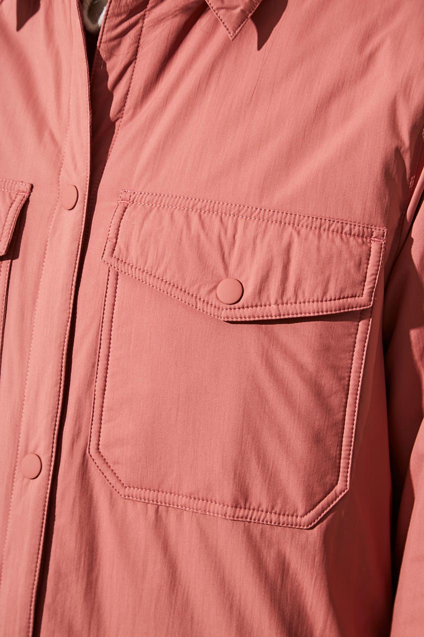 Hazel Oversized Woven Shirt Jacket