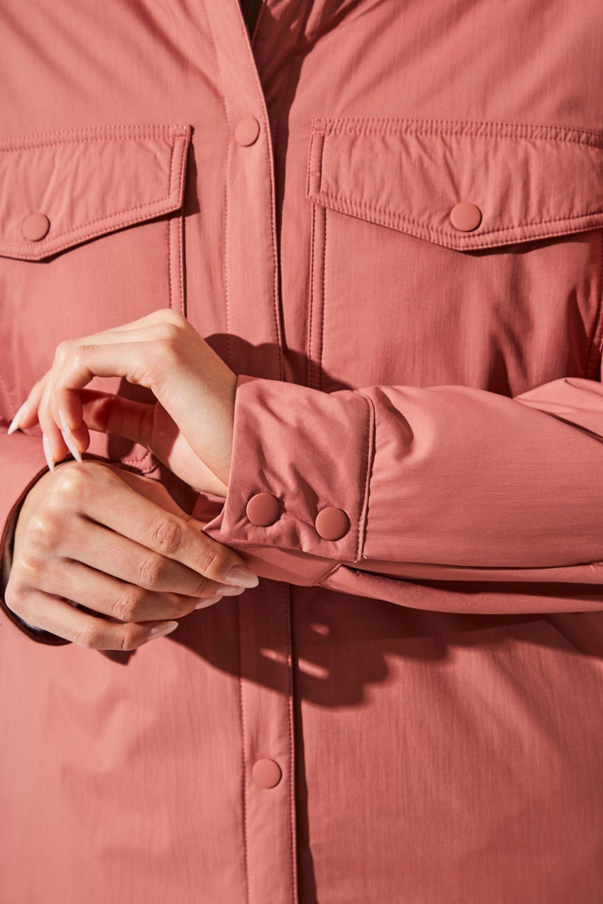 Hazel Oversized Woven Shirt Jacket