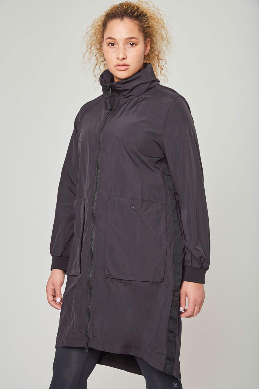 Lennon Midi Cargo Snap Slits Jacket
