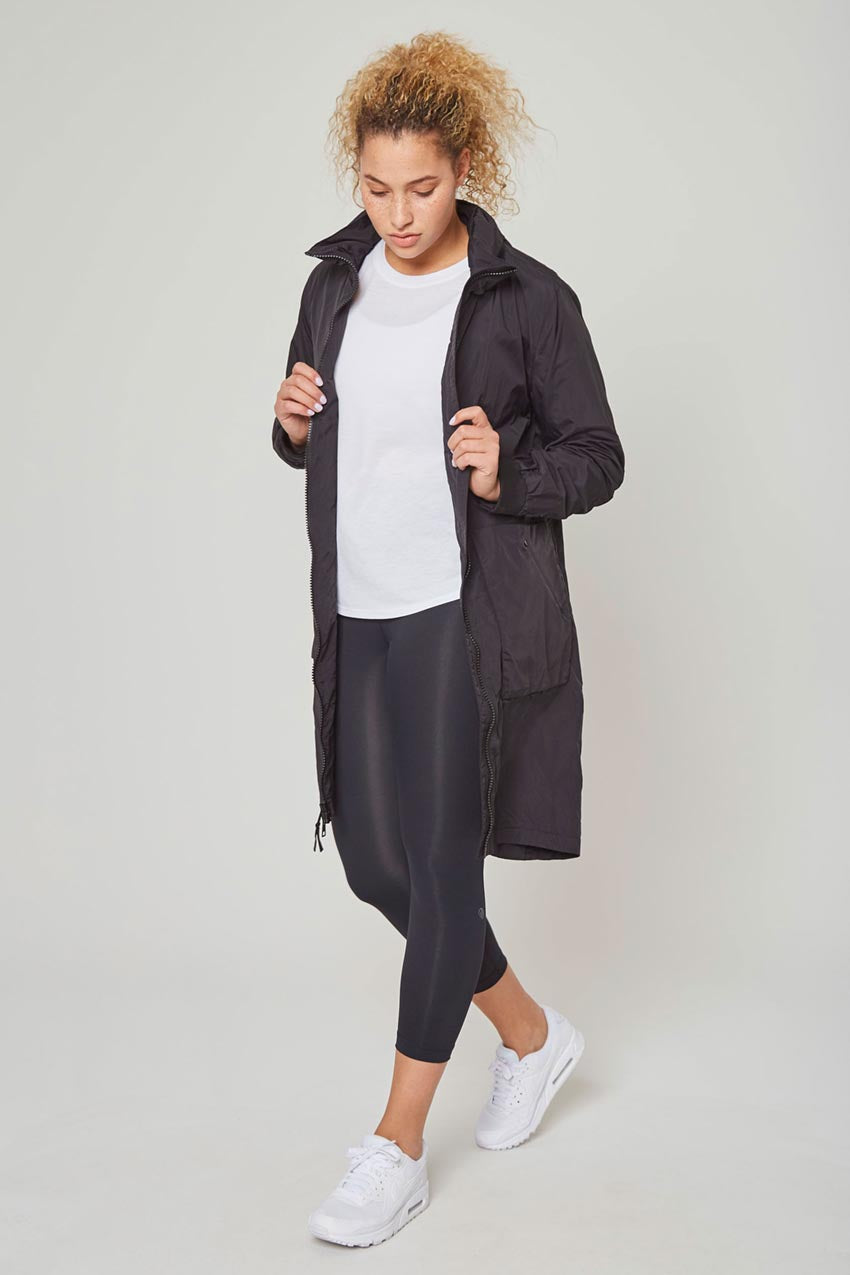 Lennon Midi Cargo Snap Slits Jacket