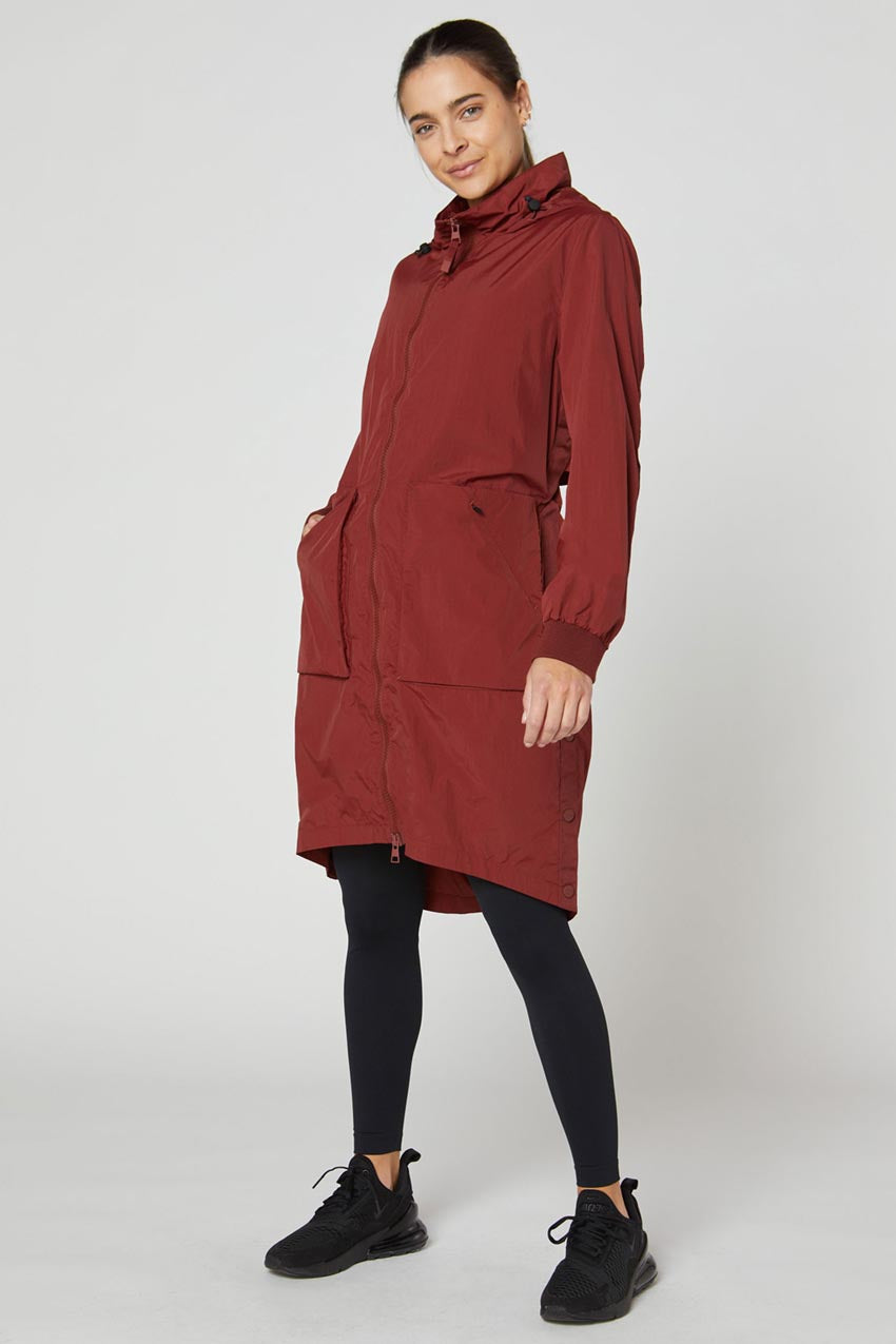 Lennon Midi Cargo Snap Slits Jacket