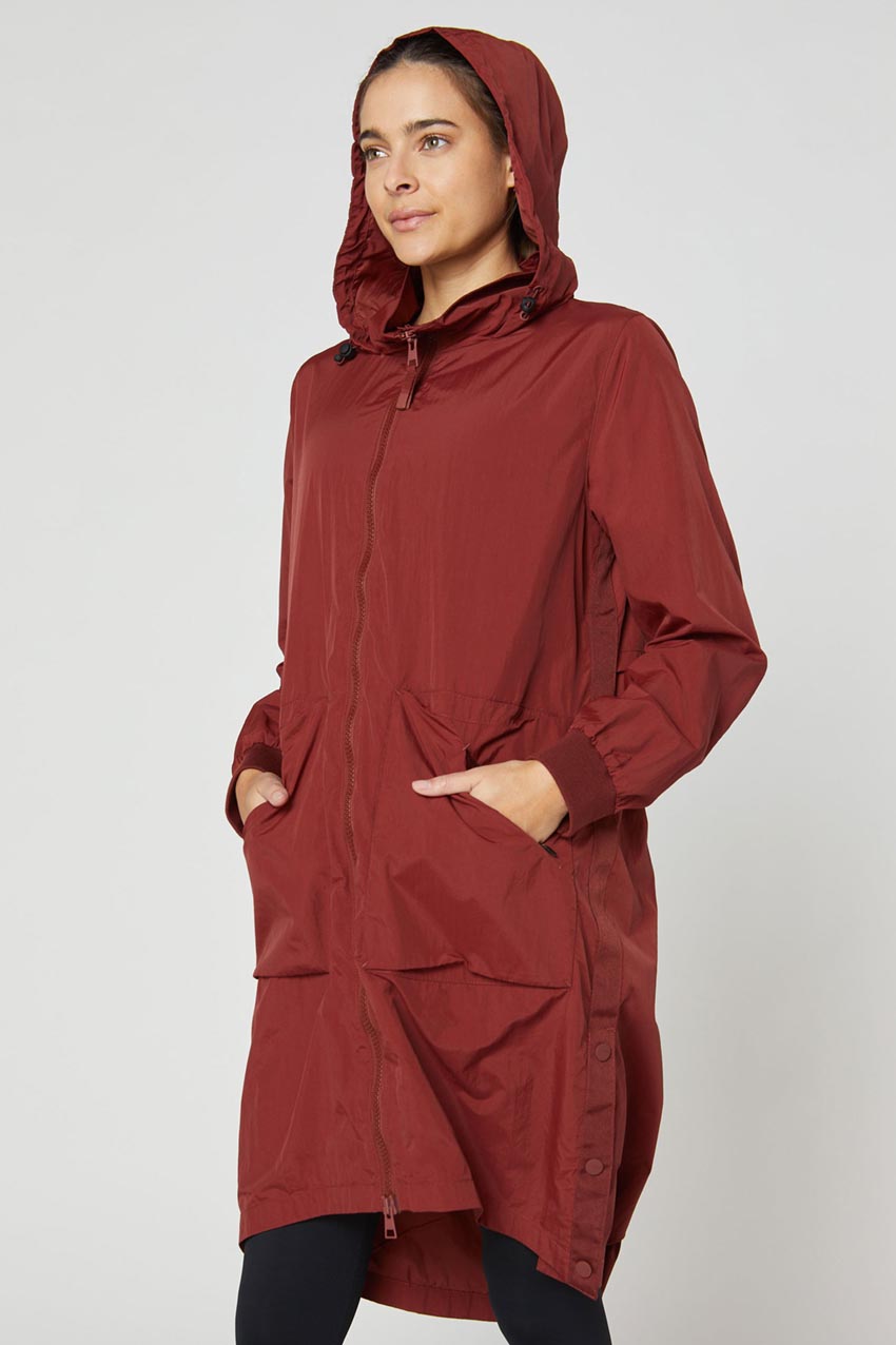 Lennon Midi Cargo Snap Slits Jacket