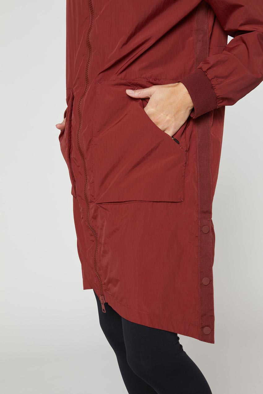Lennon Midi Cargo Snap Slits Jacket