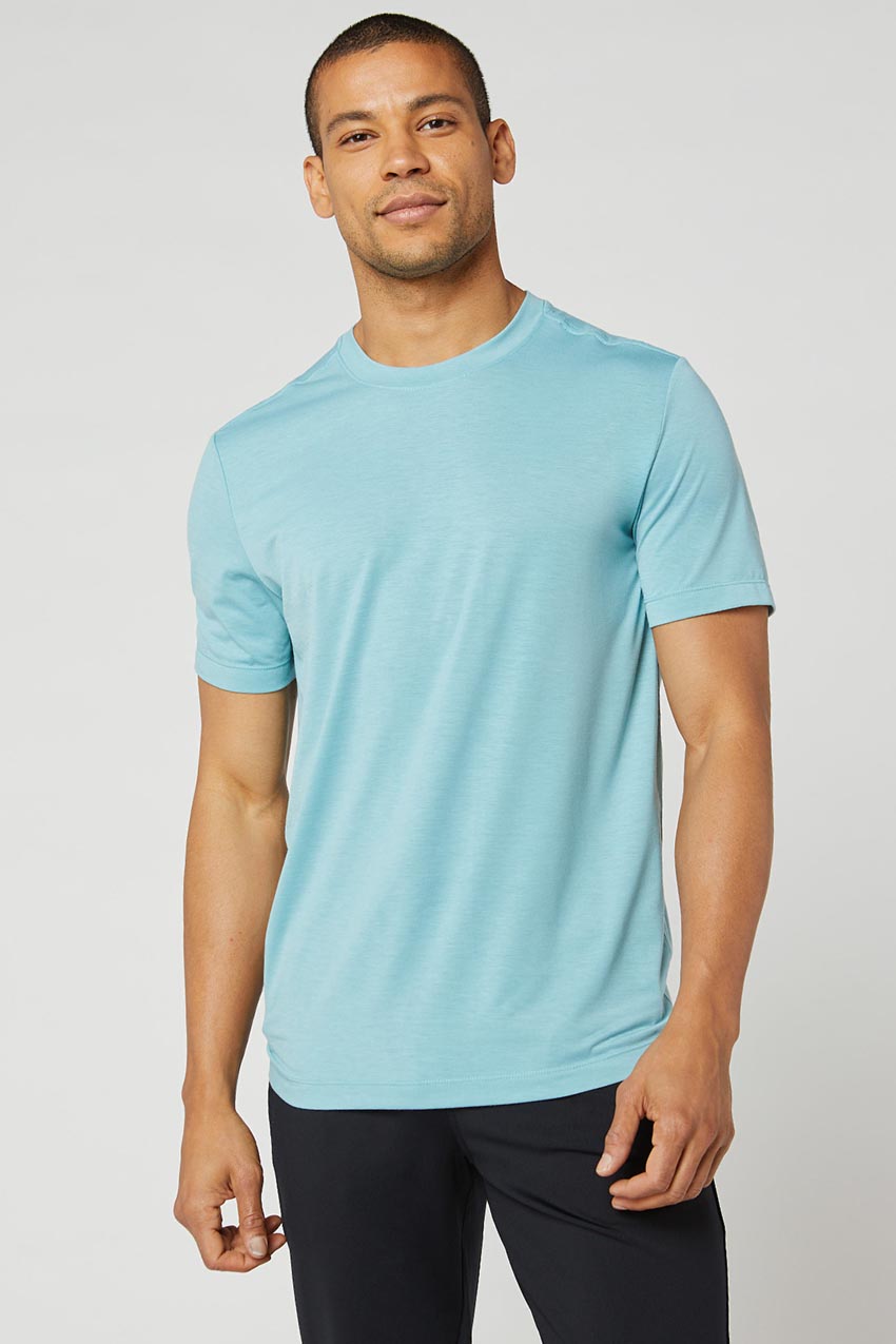 MPG Sport Rookie Dynamic Recycled Polyester Stink-Free Tee in Arctic Blue