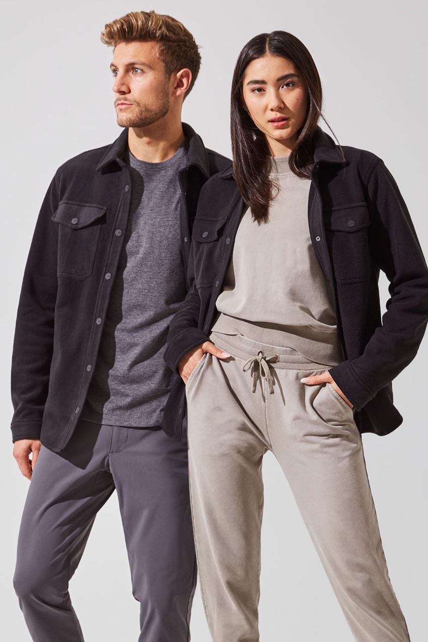 Spencer All Gender Fleece Shirt Jacket