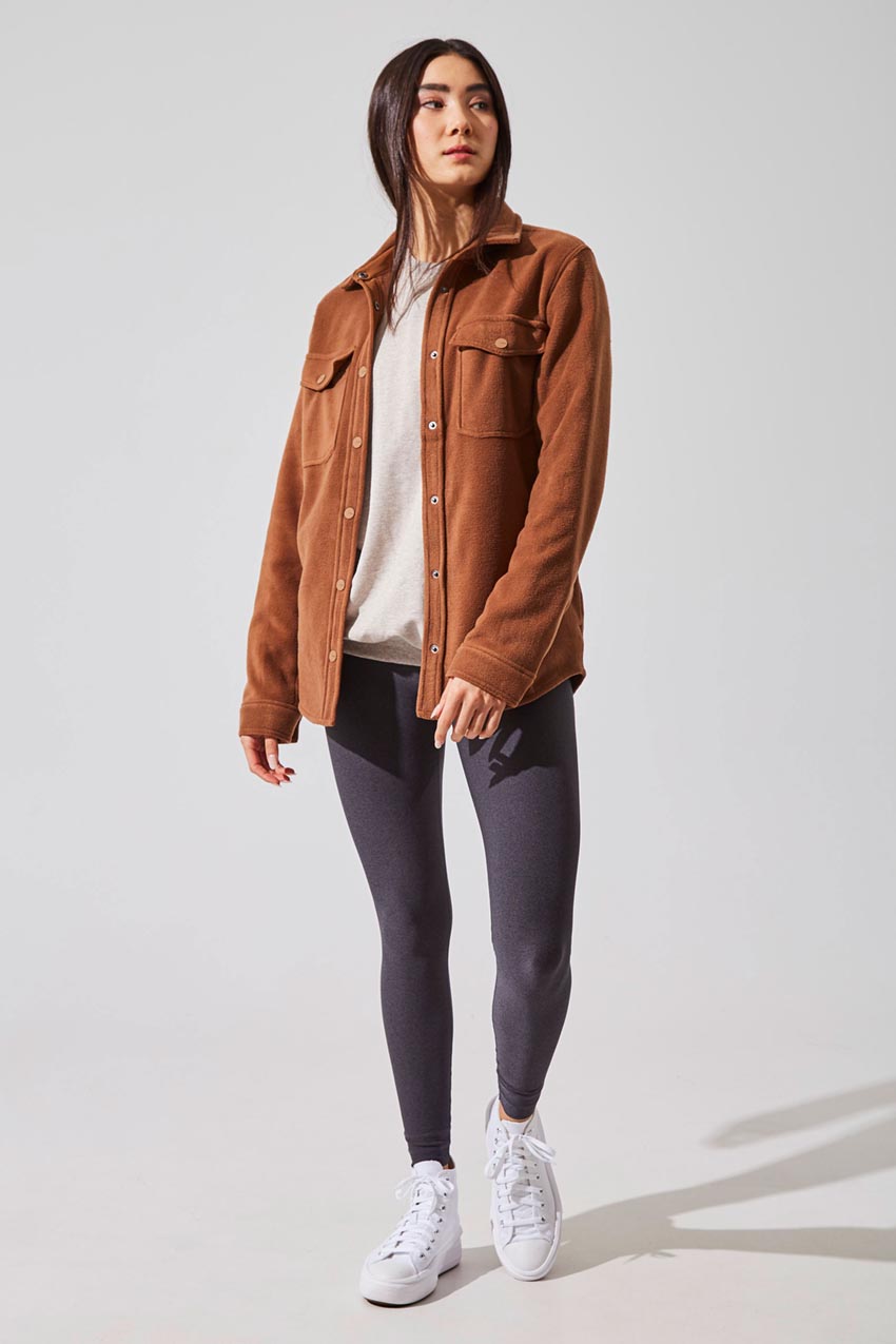 Spencer All Gender Fleece Shirt Jacket