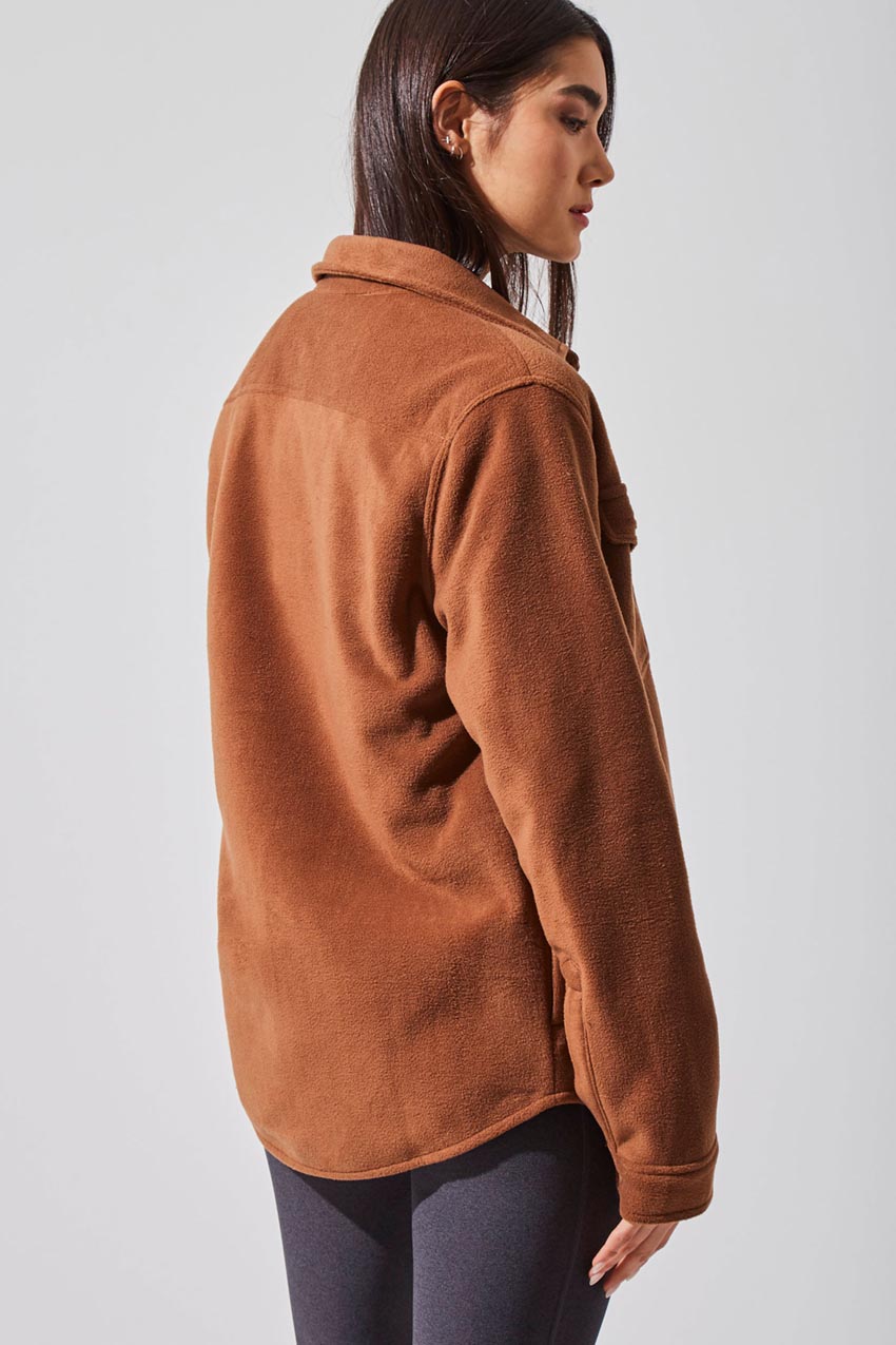 Spencer All Gender Fleece Shirt Jacket