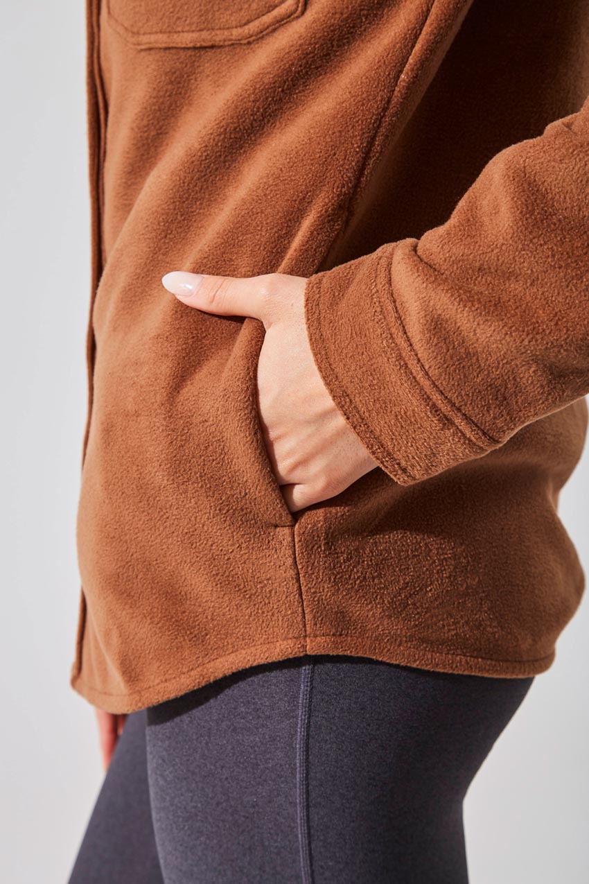 Spencer All Gender Fleece Shirt Jacket