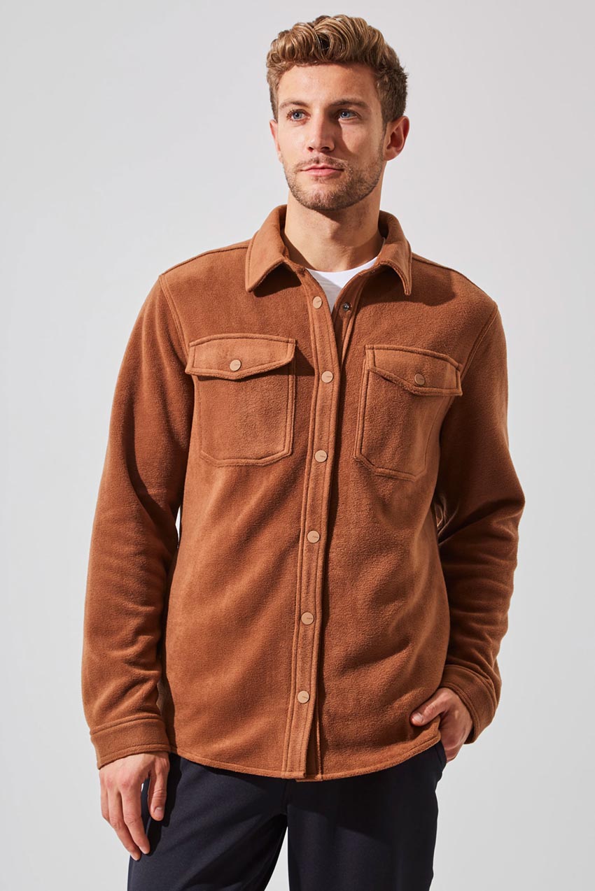 Spencer All Gender Fleece Shirt Jacket
