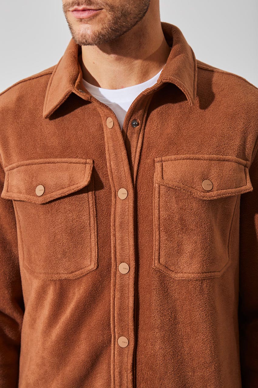 Spencer All Gender Fleece Shirt Jacket