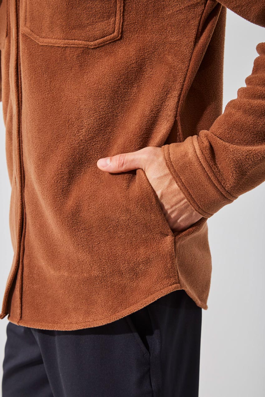 Spencer All Gender Fleece Shirt Jacket
