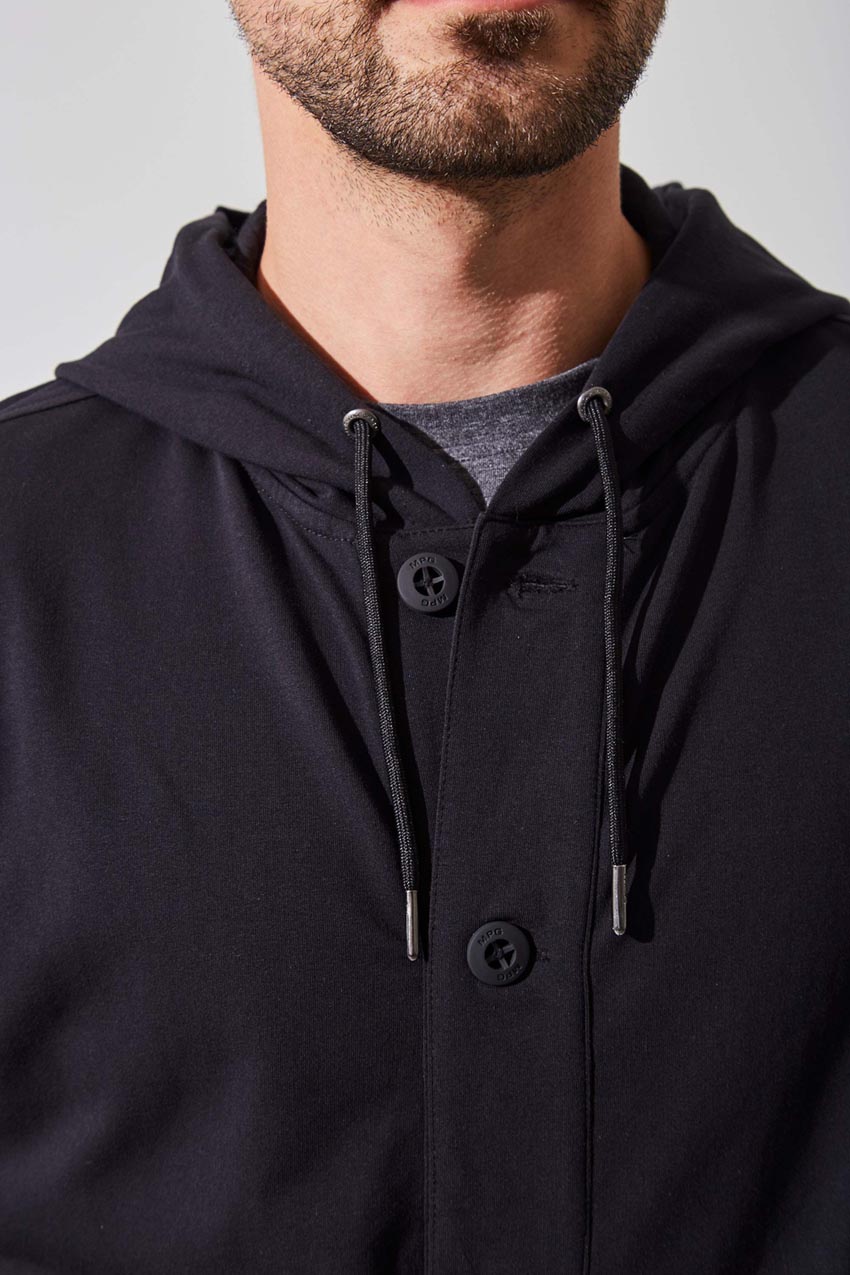 Leo Luxe Cotton Hooded Cardigan