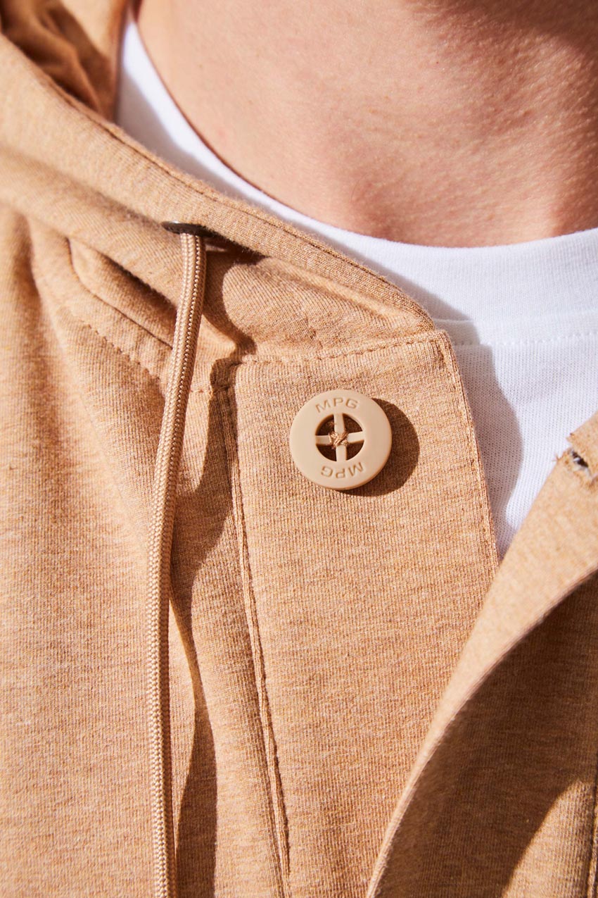 Leo Luxe Cotton Hooded Cardigan