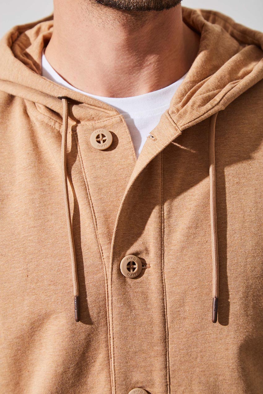 Leo Luxe Cotton Hooded Cardigan