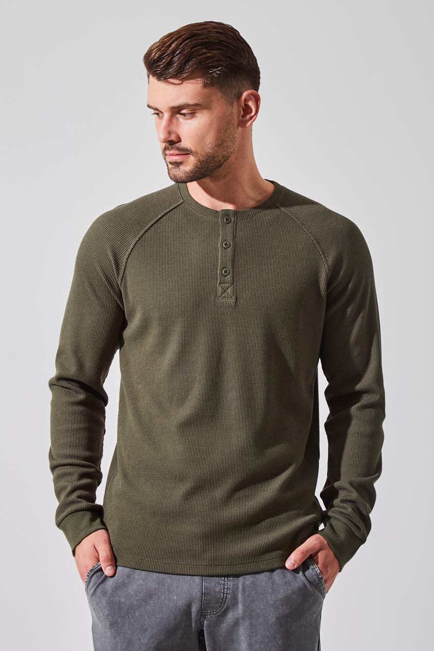 Jack Waffle-Knit Henley