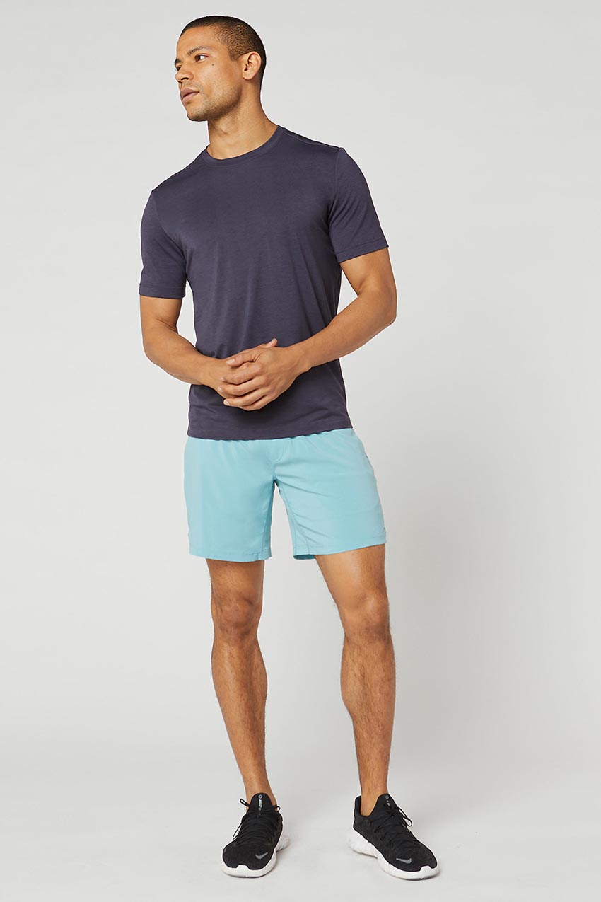 Ezra Stride 7" Recycled Polyester Active/Swim Short with Liner