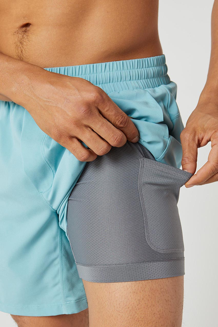 Ezra Stride 7" Recycled Polyester Active/Swim Short with Liner