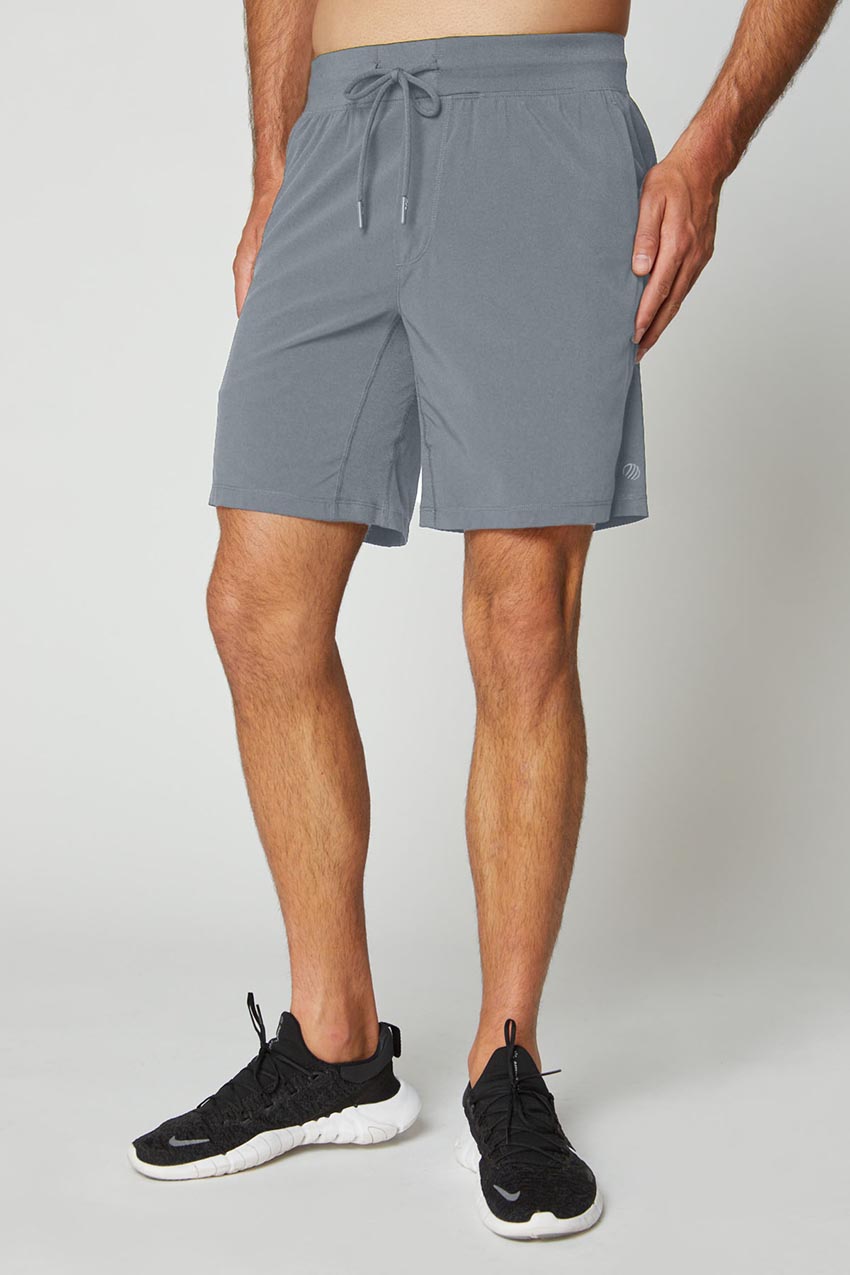 MPG Sport Declan Stride 8" Recycled Polyester Unlined Short in Smoke