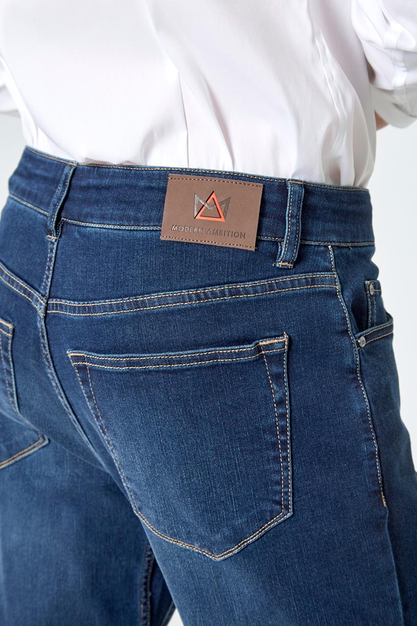 PerformFit Escape Straight Washed Indigo Jeans