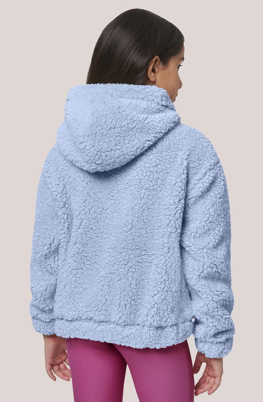 Girls’ Long Sleeve Sherpa Half-Zip Pullover