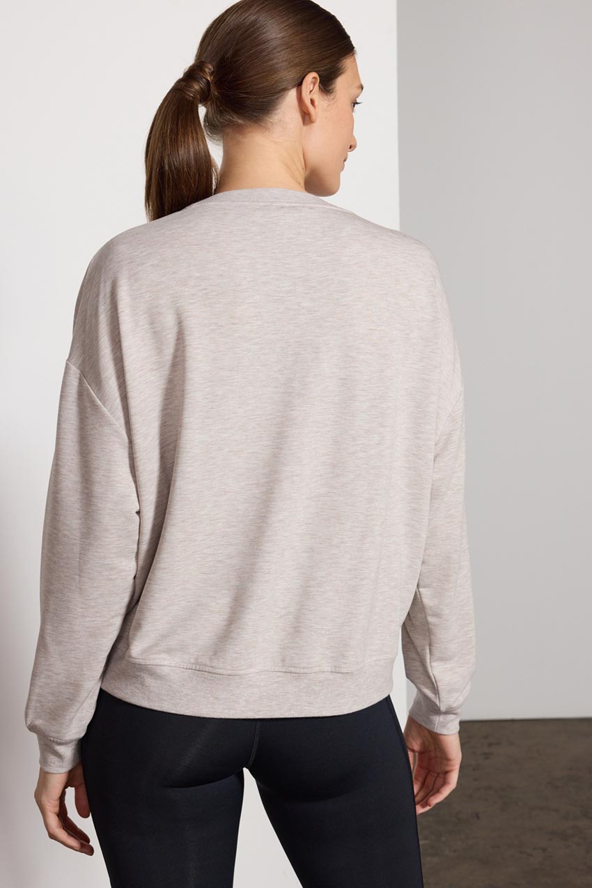 Serene Recycled Polyester TENCEL™ Modal Relaxed Crew Neck – Sale