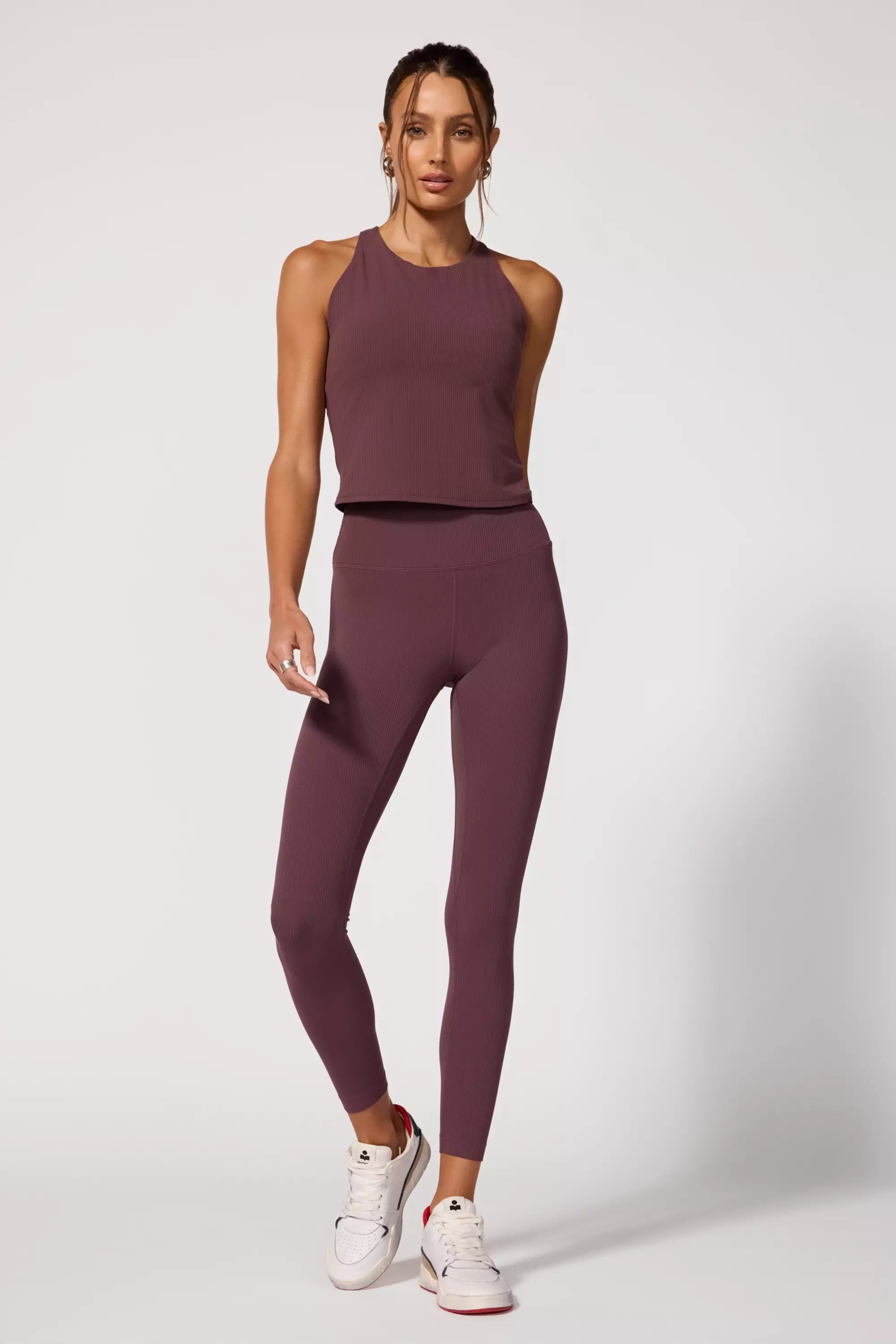 Ribbed Legging - Huckleberry