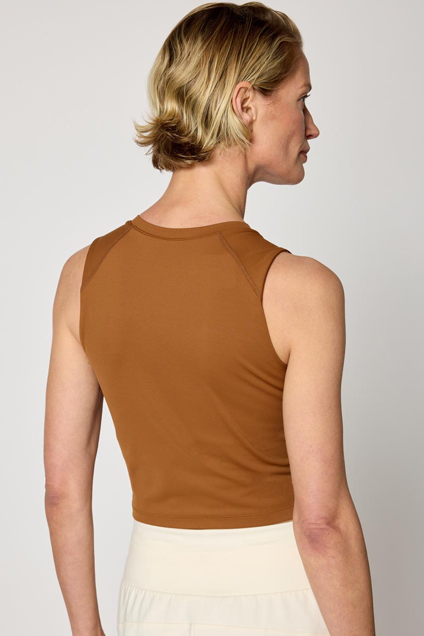 Vital Recycled Nylon Cropped Tank Top