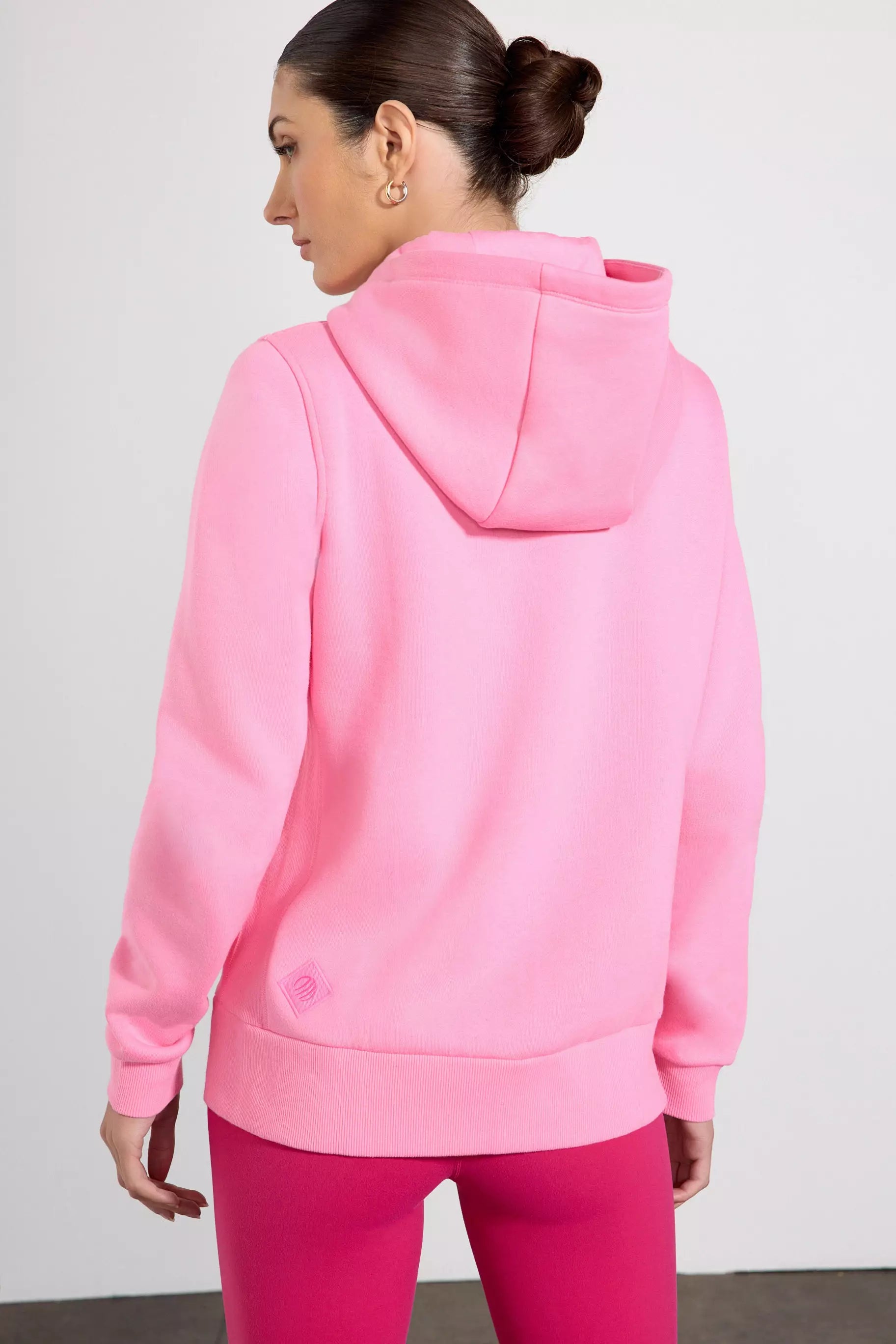 Comfort Fleece Zip-Up Hoodie - Sachet Pink