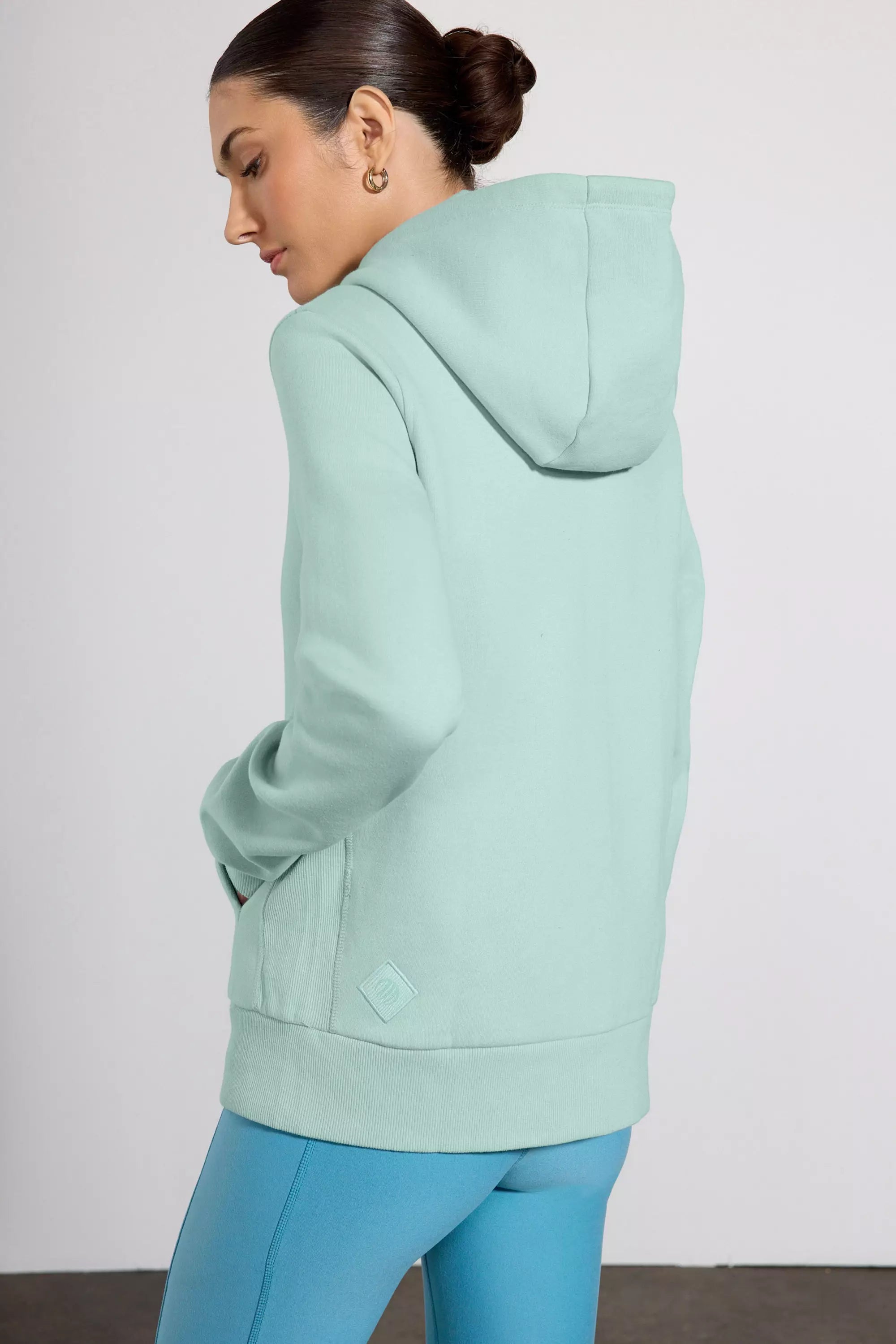 Comfort Fleece Zip-Up Hoodie - Blue Haze