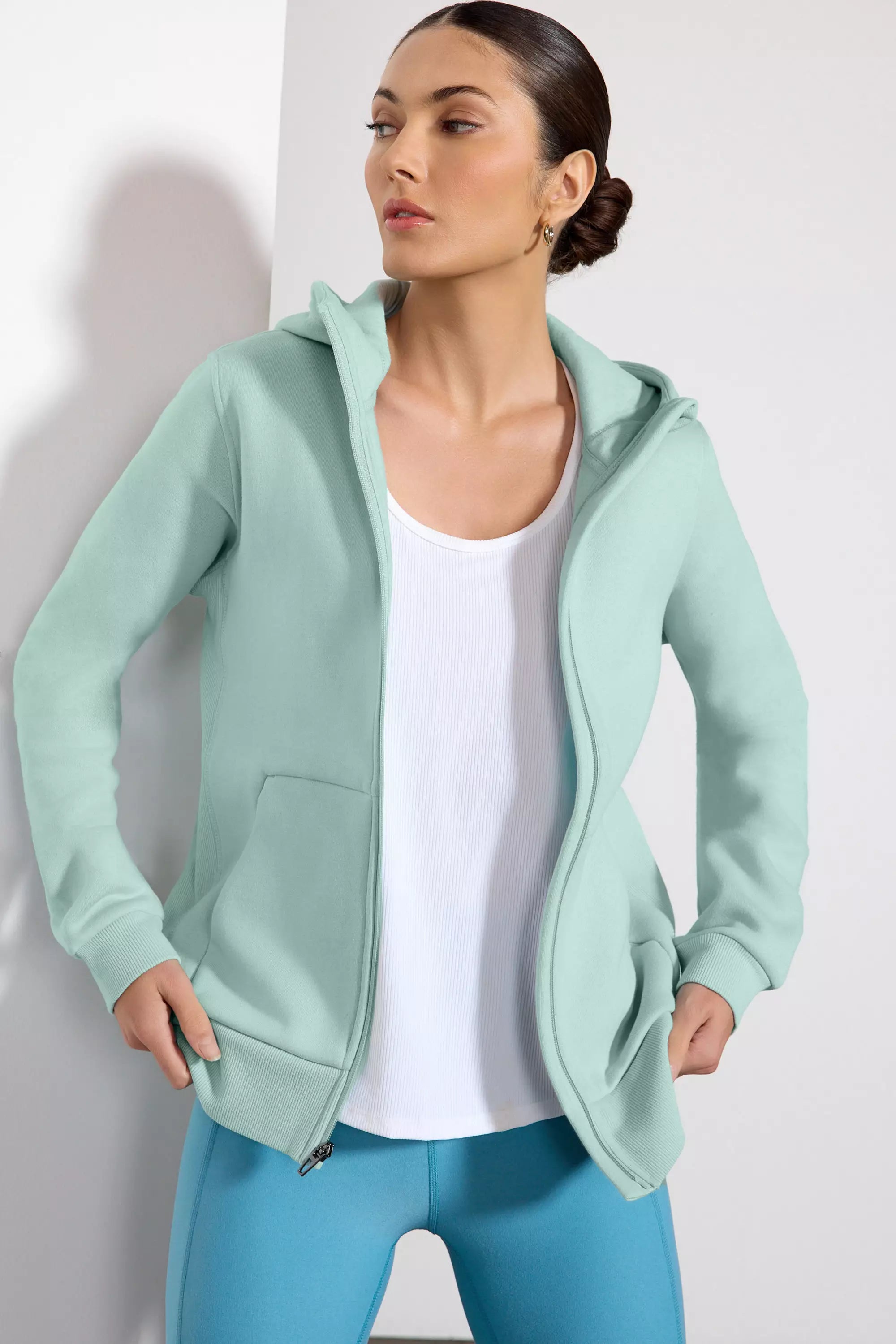 Luxefleece Zip -Up Hoodie - Blue Haze