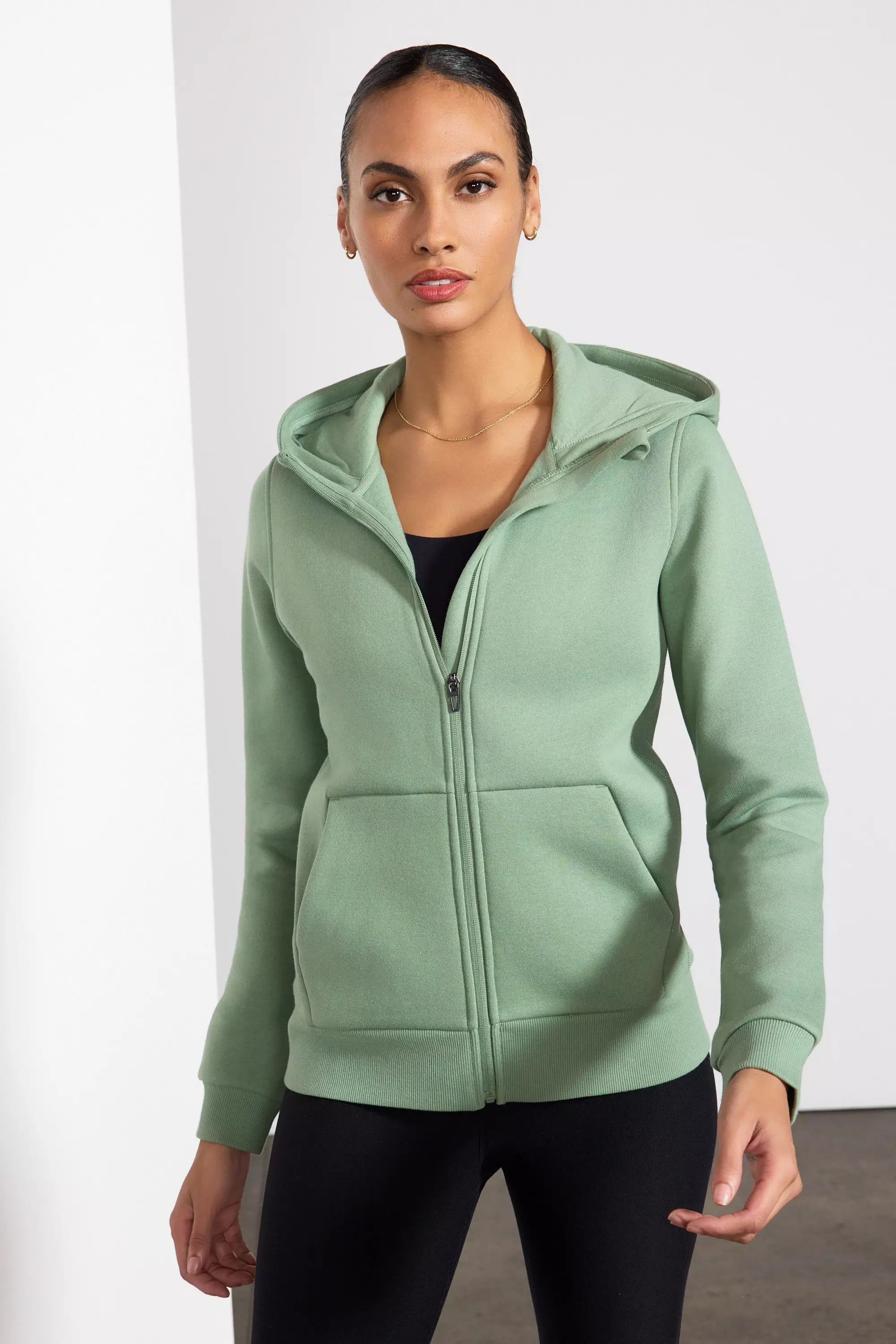 Luxefleece Zip -Up Hoodie - Hedge Green