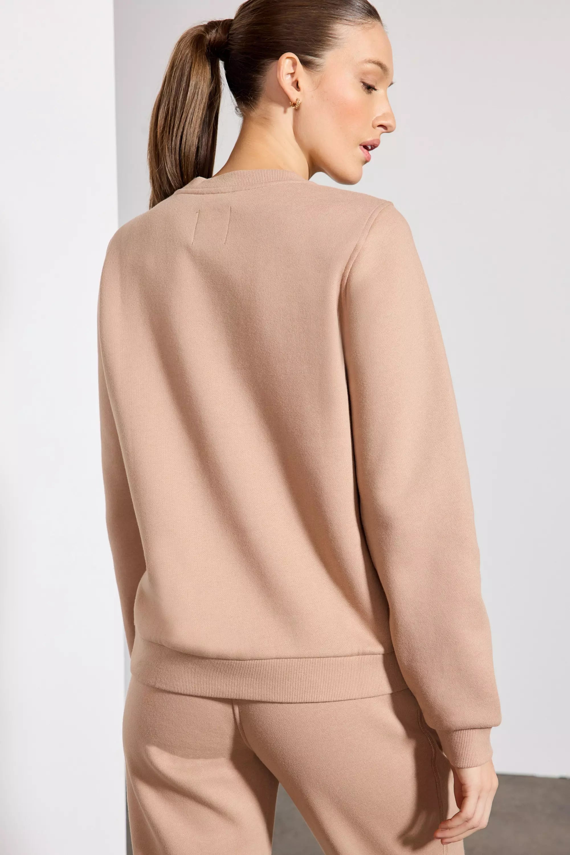 Sweat-shirt Luxefleece - Taupe chaud