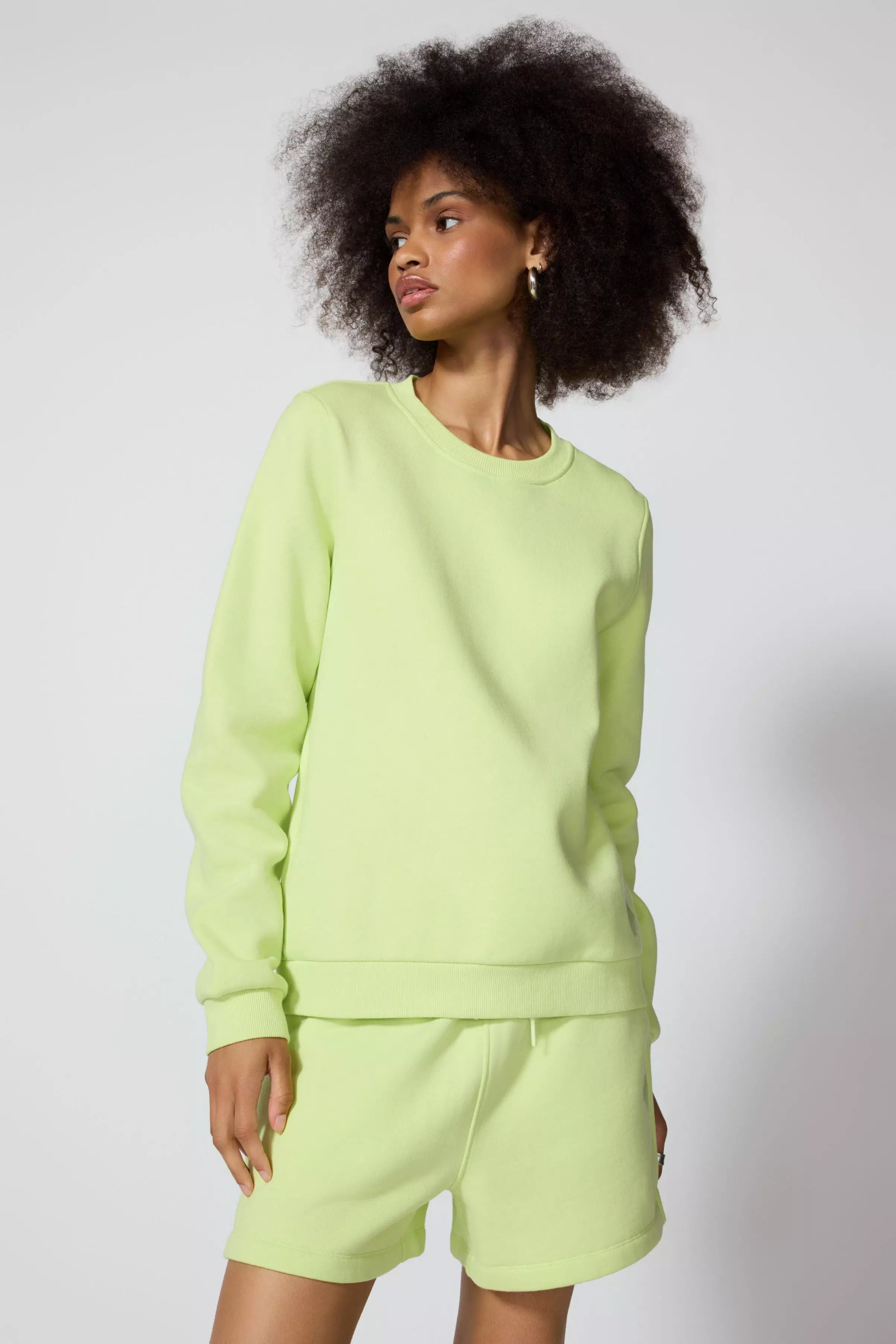 Comfort Fleece Sweatshirt - Shadow Lime