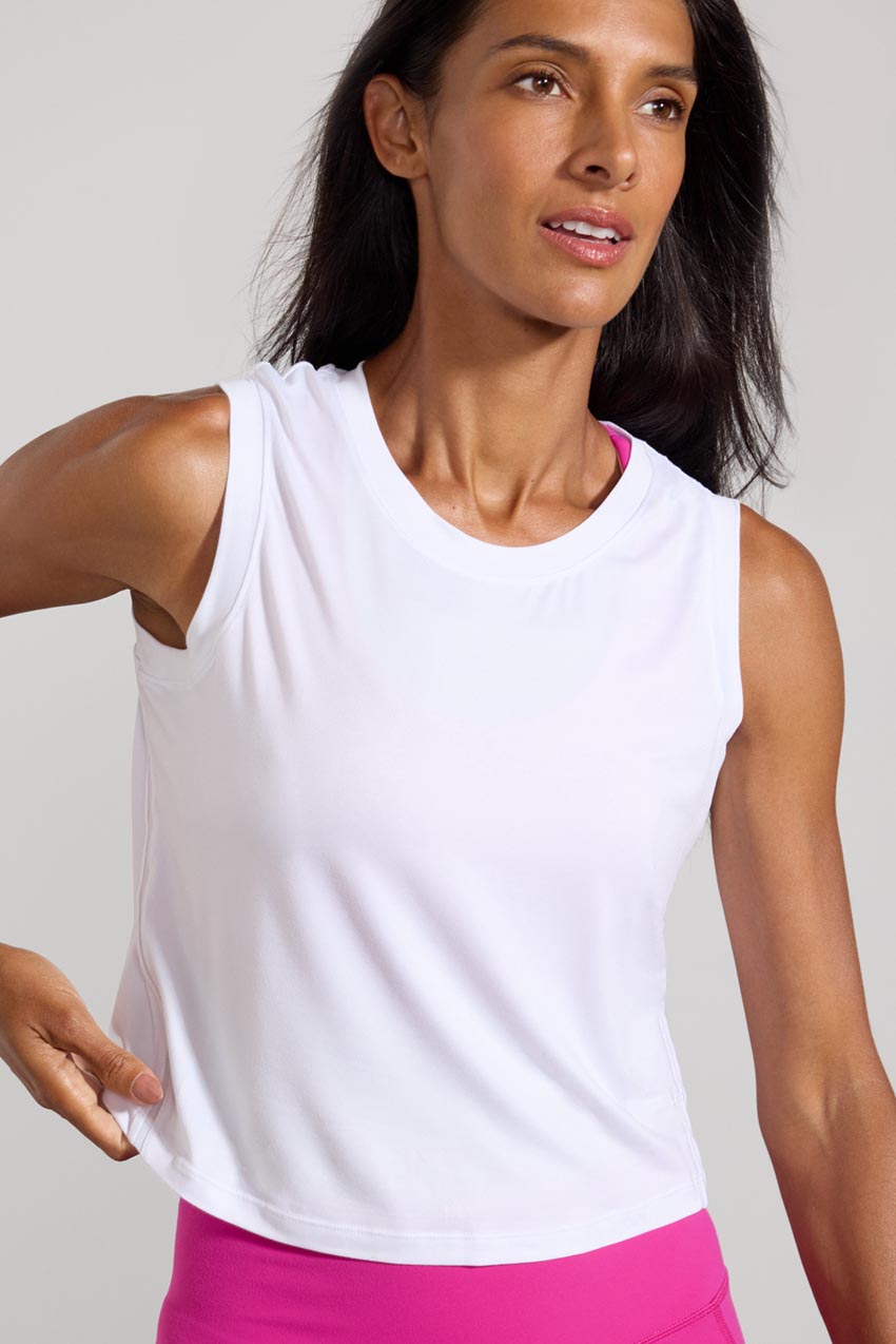 Pace Recycled Polyester Crop Tank Top