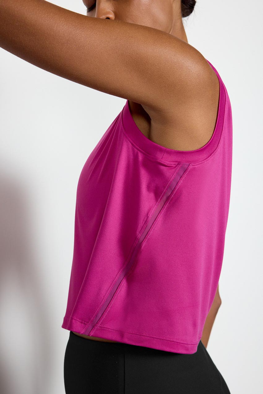 Pace Recycled Polyester Crop Tank Top