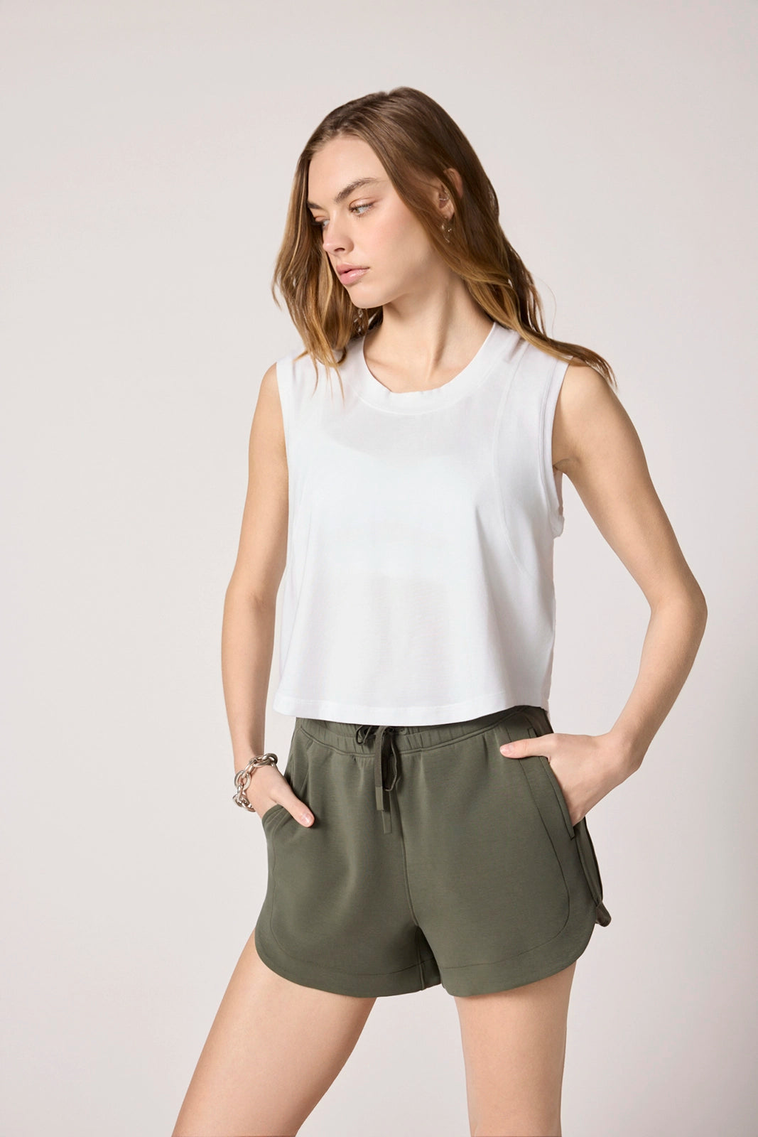 Pima Cotton Tank - Brilliant White