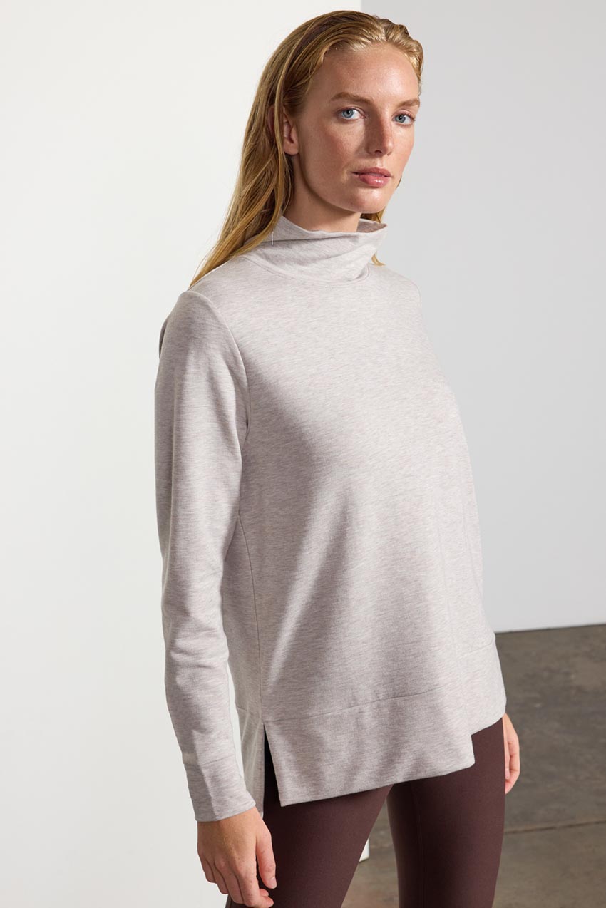 Serene Recycled Polyester TENCEL™ Modal Funnel Neck Pullover
