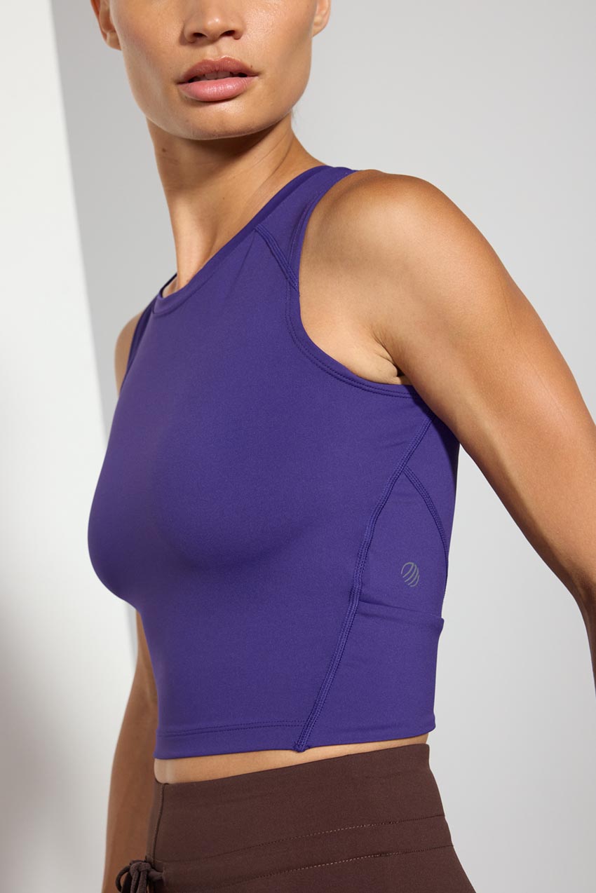 Vital Recycled Nylon Cropped Open Back Tank Top – MPG Sport